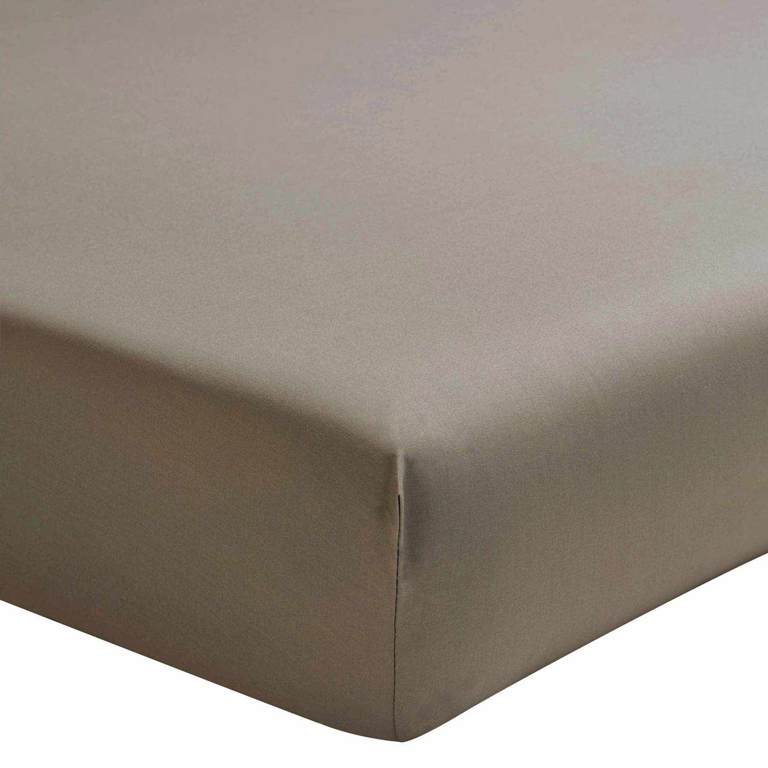 Parure de lit en percale de coton ATLAS Craie certifié OEKO-TEX®