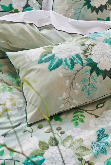 Pillowcase in cotton sateen FLEUR ORIENTALE