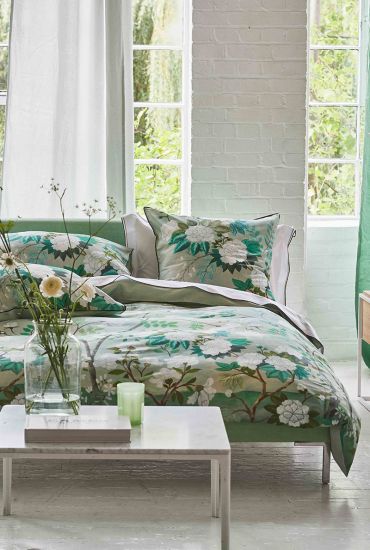 Bed linen set in cotton sateen FLEUR ORIENTALE