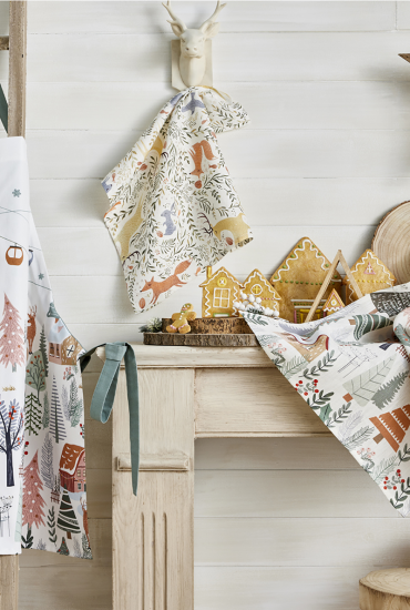 Ensemble de linge de table FORET DE NOEL