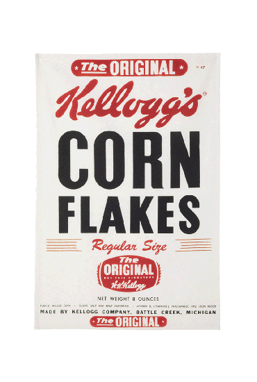 Torchon imprimé Affiche originale Kellogg's™ 50x75 cm