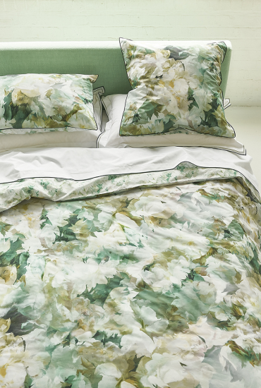 Housse de couette en percale de coton FLEURS DE JOUR