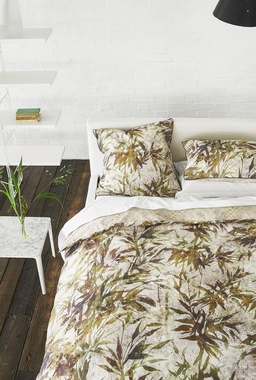 Parure de lit en percale de coton JARDIN CHINOIS HEMP