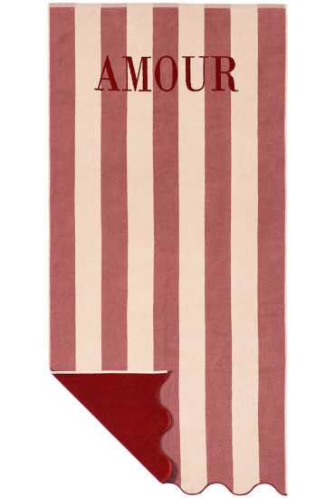 Drap de plage en jacquard de coton Amour