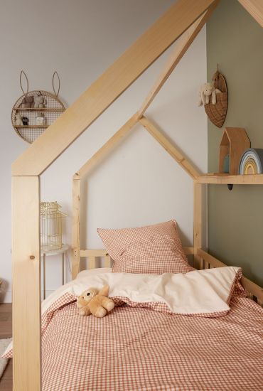 Housse de couette enfant en percale de coton Mini Vichy