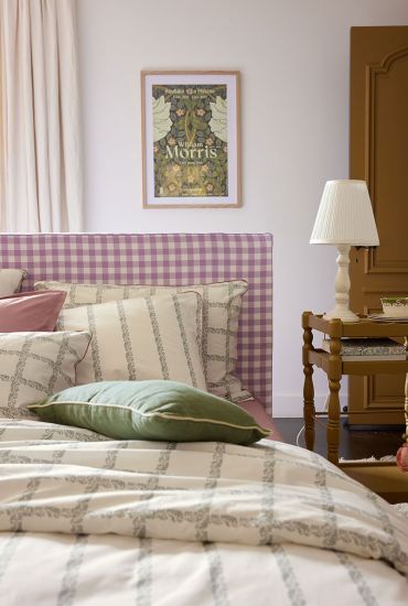 Taie d'oreiller en percale de coton Jardin secret
