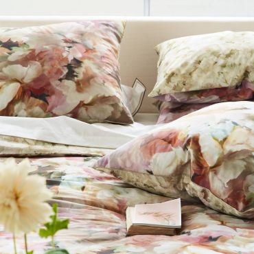Bed linen set in cotton percale FLEURS DE JOUR