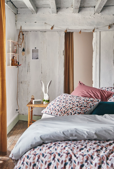 Housse de couette en percale de coton MURMURE
