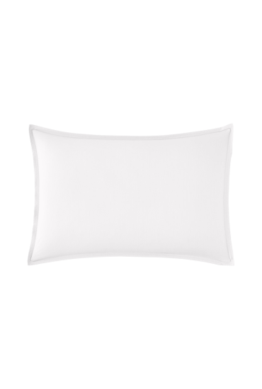 White cotton percale pillow case