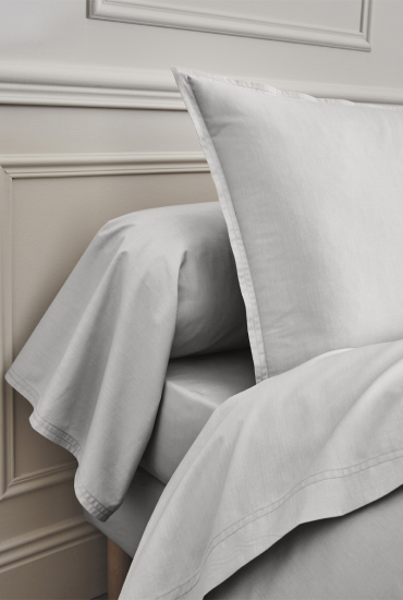 Cotton percale fitted sheet Première - 30 cm cap