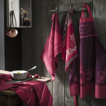 Cotton jacquard tea towel Confiture Fruits Rouges 50x75 cm