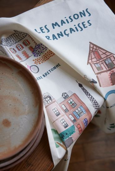 Torchon en coton Maisons françaises