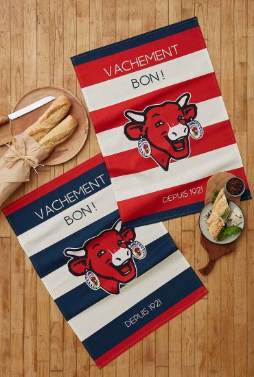 Cotton tea towel Vache qui Rit