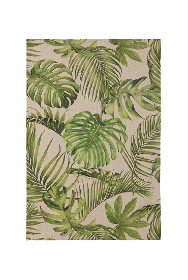 Tea towel JUNGLE in linen printed 50x75 cm