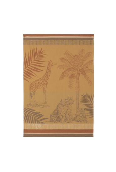 Torchon en jacquard de coton GUÉPARD