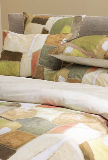 Parure en percale de coton Clay collage