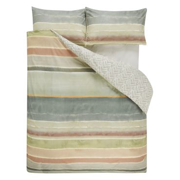 Housse de couette en percale de coton VALLAURIS STONE