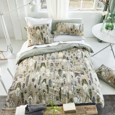 Parure de lit en percale de coton QUILL