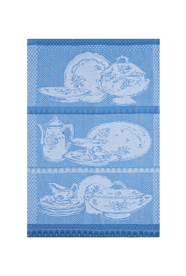 Tea towel in cotton VAISSELLES ANCIENNES