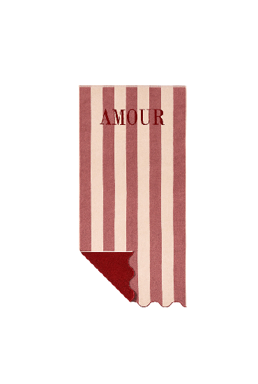 Drap de plage en jacquard de coton Amour