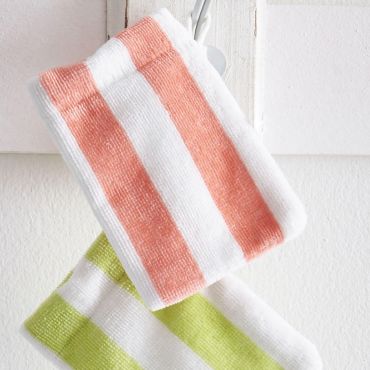 Gant de toilette en jacquard de coton JULES ET JULIE