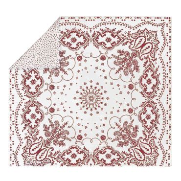 Housse de couette en percale de coton BANDANA SIENNE