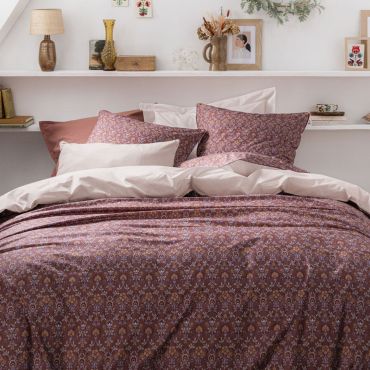 Parure de lit en percale de coton VIRGINIA