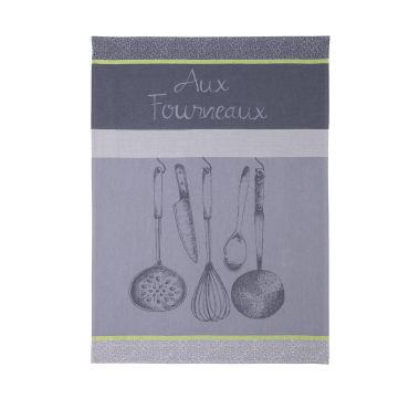 Torchon en jacquard de coton AUX FOURNEAUX