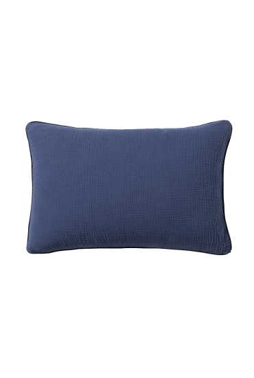 Housse de coussin en gaze de coton lavée INSEPARABLES