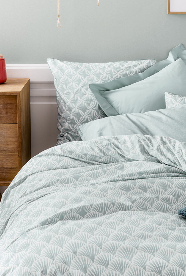 Parure de lit en percale de coton NEREIDE