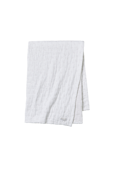 Throw in washed cotton jacquard ENVOLEE