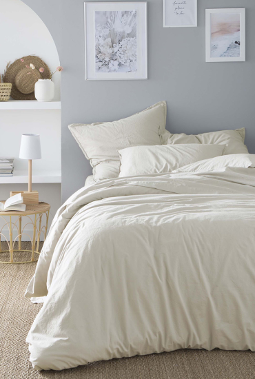 Housse de couette en coton lavé SOFT LINE