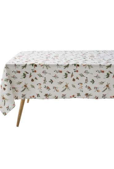 Nappe blanche, Housse de linge de table ronde, carrée, rectangulaire. Nappe  en tissu de lin sur mesure. -  France