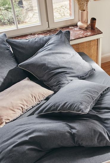 Cotton chambray flannel duvet cover Frisson