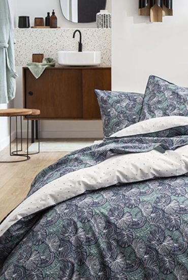 Cotton percale duvet cover ZEPHYR