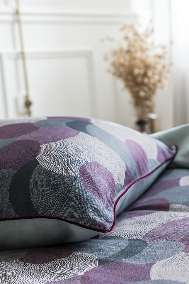 Linge de lit violet